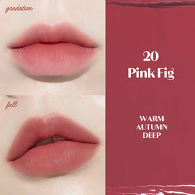 ETUDE Fixing Tint Pink Fig applicator applies color smoothly.