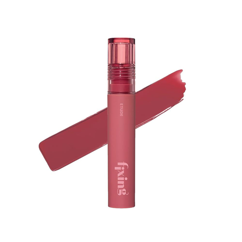 ETUDE Fixing Tint Pink Fig bottle shows long-lasting color.