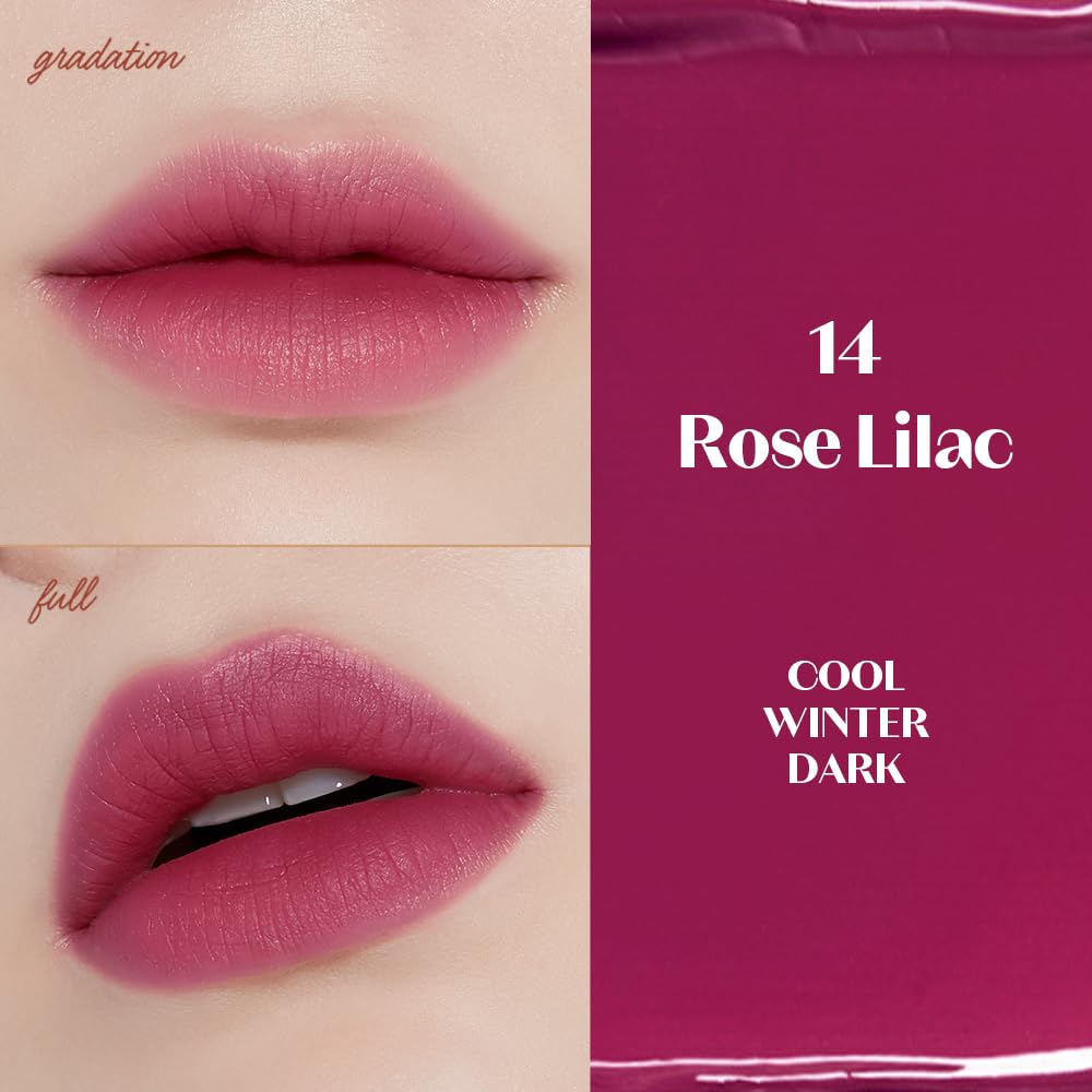 Liquid swatch on arm reveals vibrant Rose Lilac color