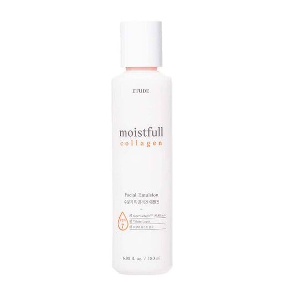 Etude Moistfull Collagen Emulsion being applied to the cheek demonstrates quick absorption