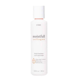 Etude Moistfull Collagen Emulsion being applied to the cheek demonstrates quick absorption