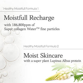 Etude Moistfull Collagen Emulsion flat-lay emphasizes elegant packaging