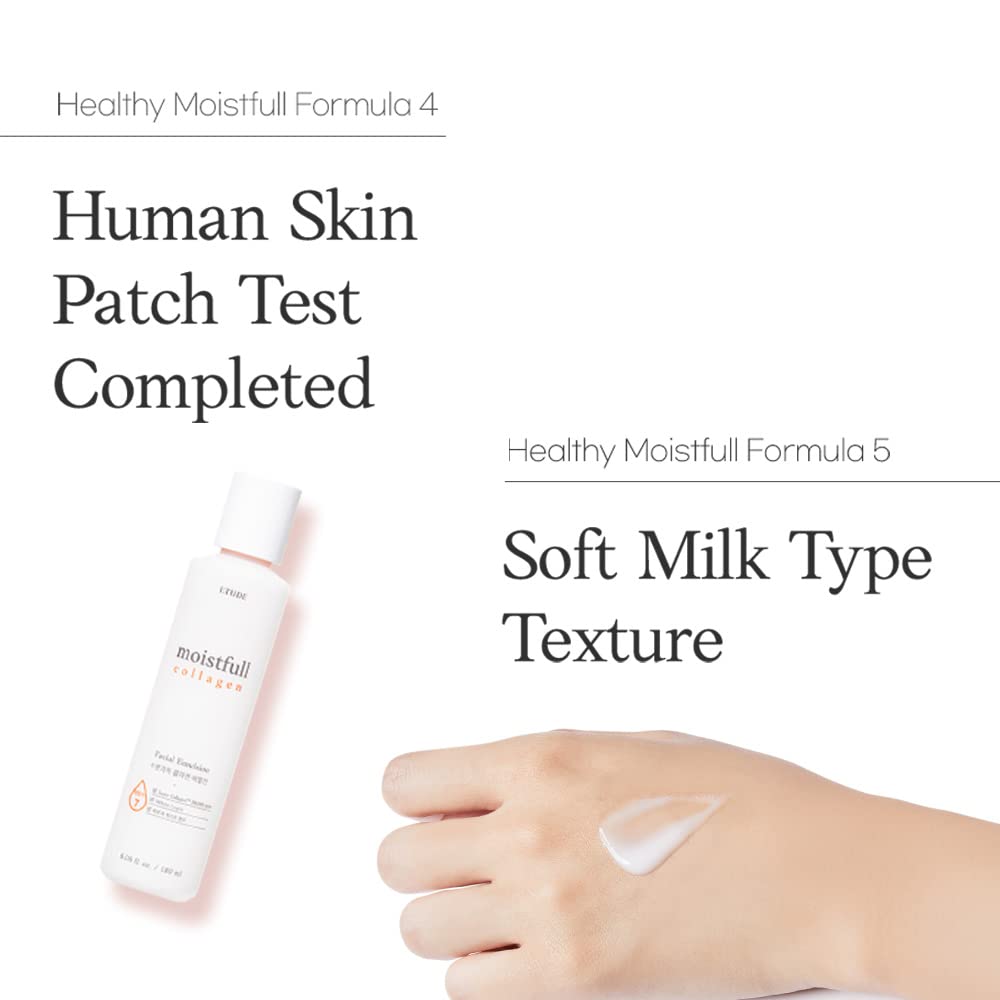 Etude Moistfull Collagen Emulsion Lupinus Albus protein and collagen water close-up