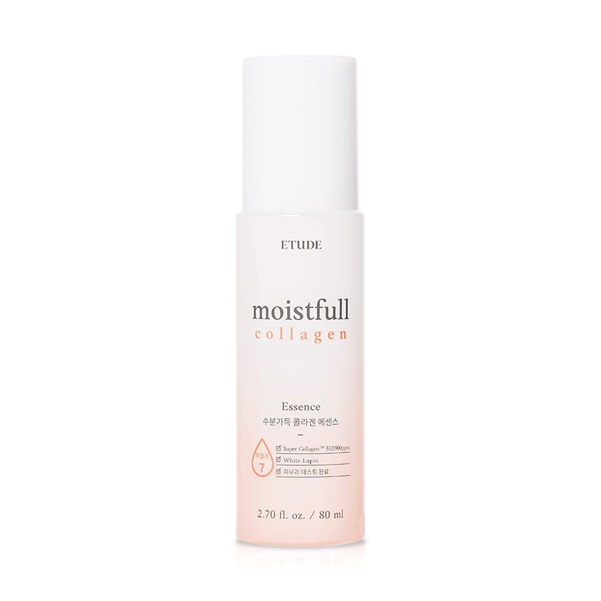 Etude Moistfull Collagen Essence bottle highlights premium hydration for sensitive skin.