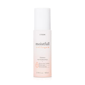 Etude Moistfull Collagen Essence bottle highlights premium hydration for sensitive skin.