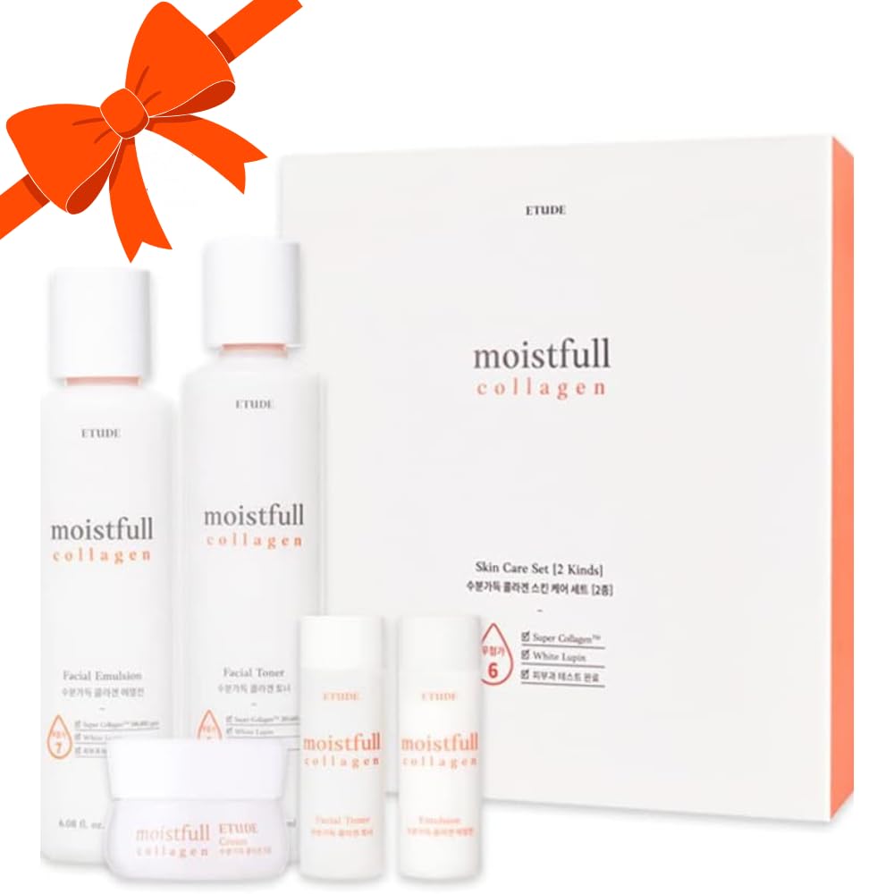 ETUDE Moistfull Collagen Set packaging shows complete hydration for daily skincare.