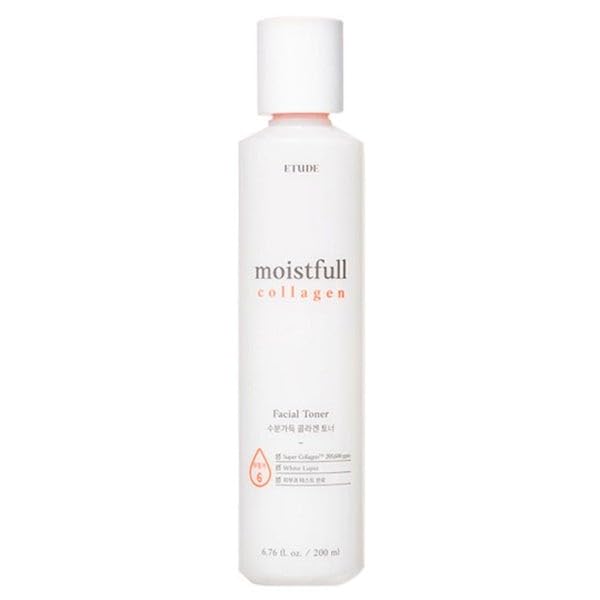 Moistfull Collagen Toner applied with cotton pad during toning