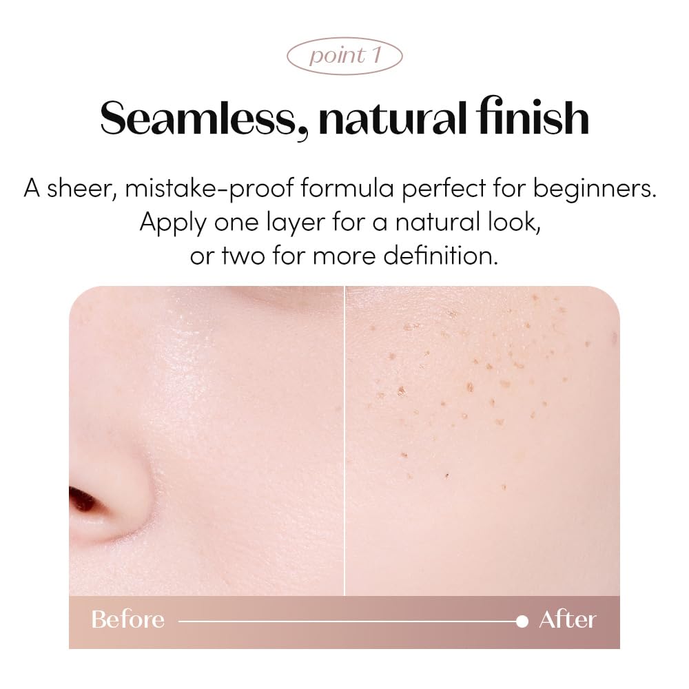 ETUDE Freckle Pen 01 Light swatch for soft freckles