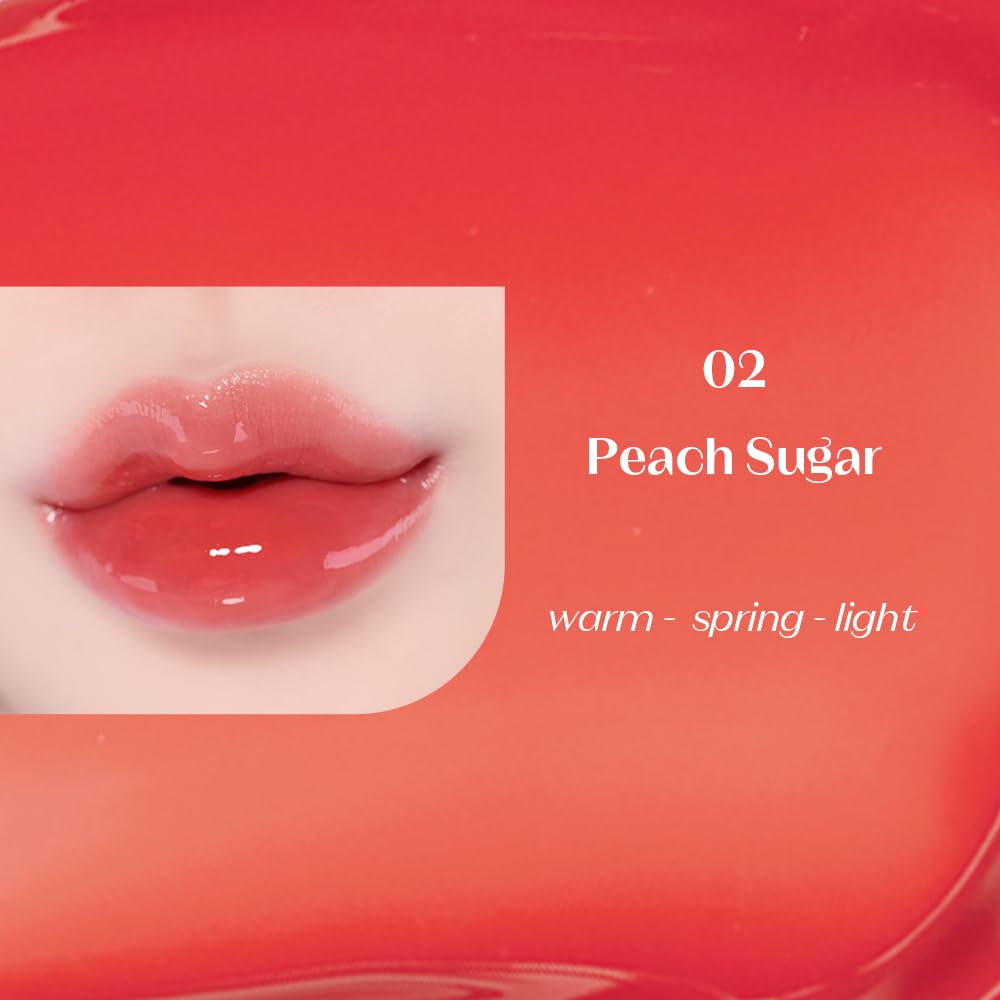 ETUDE Peach Sugar color swirl reveals rich shade for daily lip color