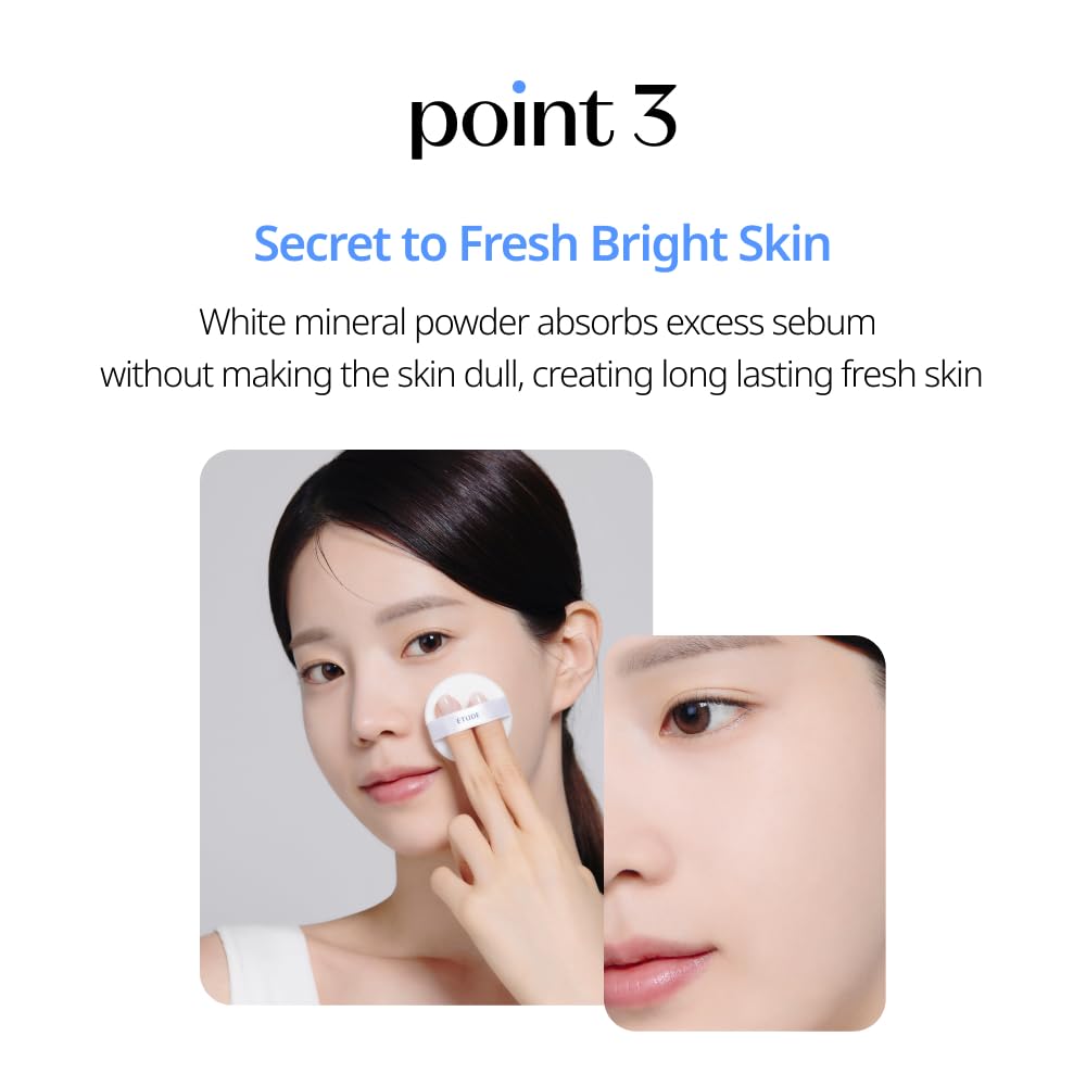ETUDE Sebum Soak Pact compact application for quick touch-ups