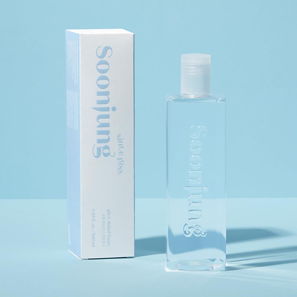 Etude SoonJung Relief Toner moisturizing drop emphasizes deep hydration.