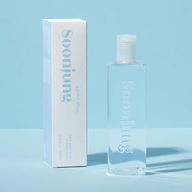 Etude SoonJung Relief Toner moisturizing drop emphasizes deep hydration.