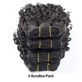 Eubeauty Brazilian curly extensions with soft texture for easy styling