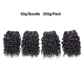Eubeauty curly bundles with full density and healthy ends
