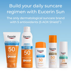 Fragrance free Eucerin sunscreen spray for sensitive skin
