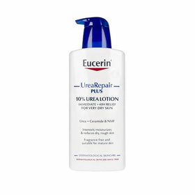 Eucerin Complete Repair 10% Urea bottle showing rich emollient texture for very dry skin