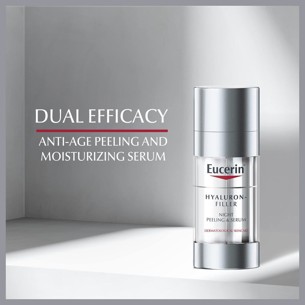 Eucerin Hyaluron Filler Peeling packaging ready for at-home spa use.