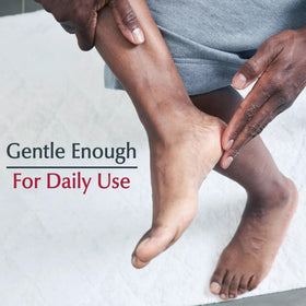 Label emphasizes fragrance-free and dye-free formula for sensitive skin.