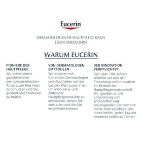 Eucerin logo visible on packaging for trusted hand care.