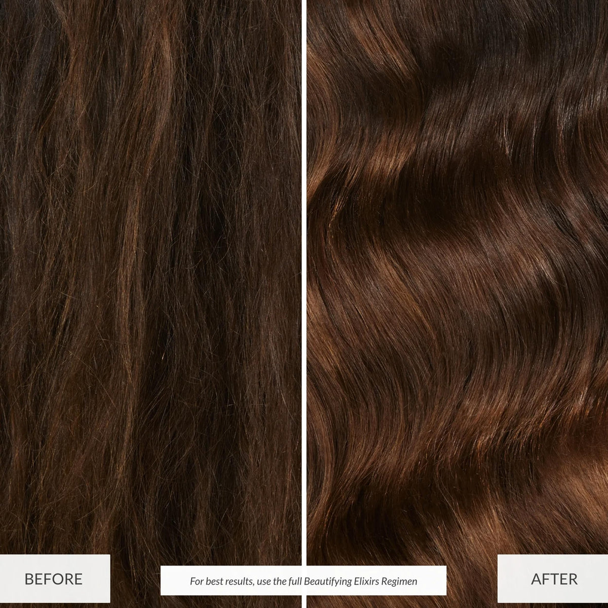 Texture detail showing added body and bounce from Eufora Bodifying Conditioner