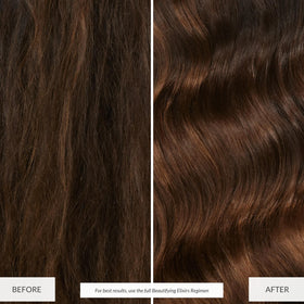 Texture detail showing added body and bounce from Eufora Bodifying Conditioner