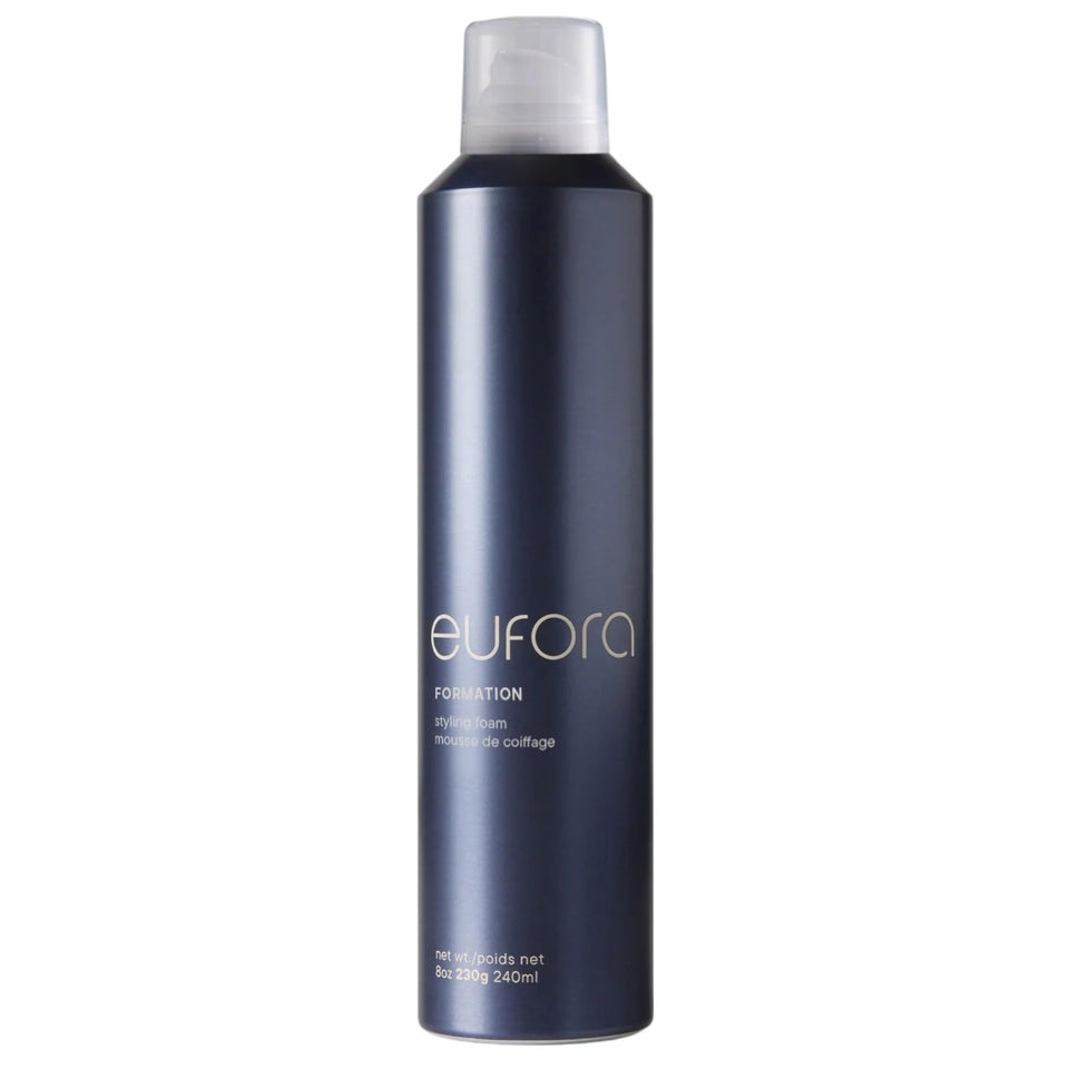 Eufora Formation Styling Foam 8oz bottle for volumized, flexible styling and conditioning.