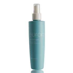 Eufora Perfect Curl Activator bottle pour smooths and defines curls.