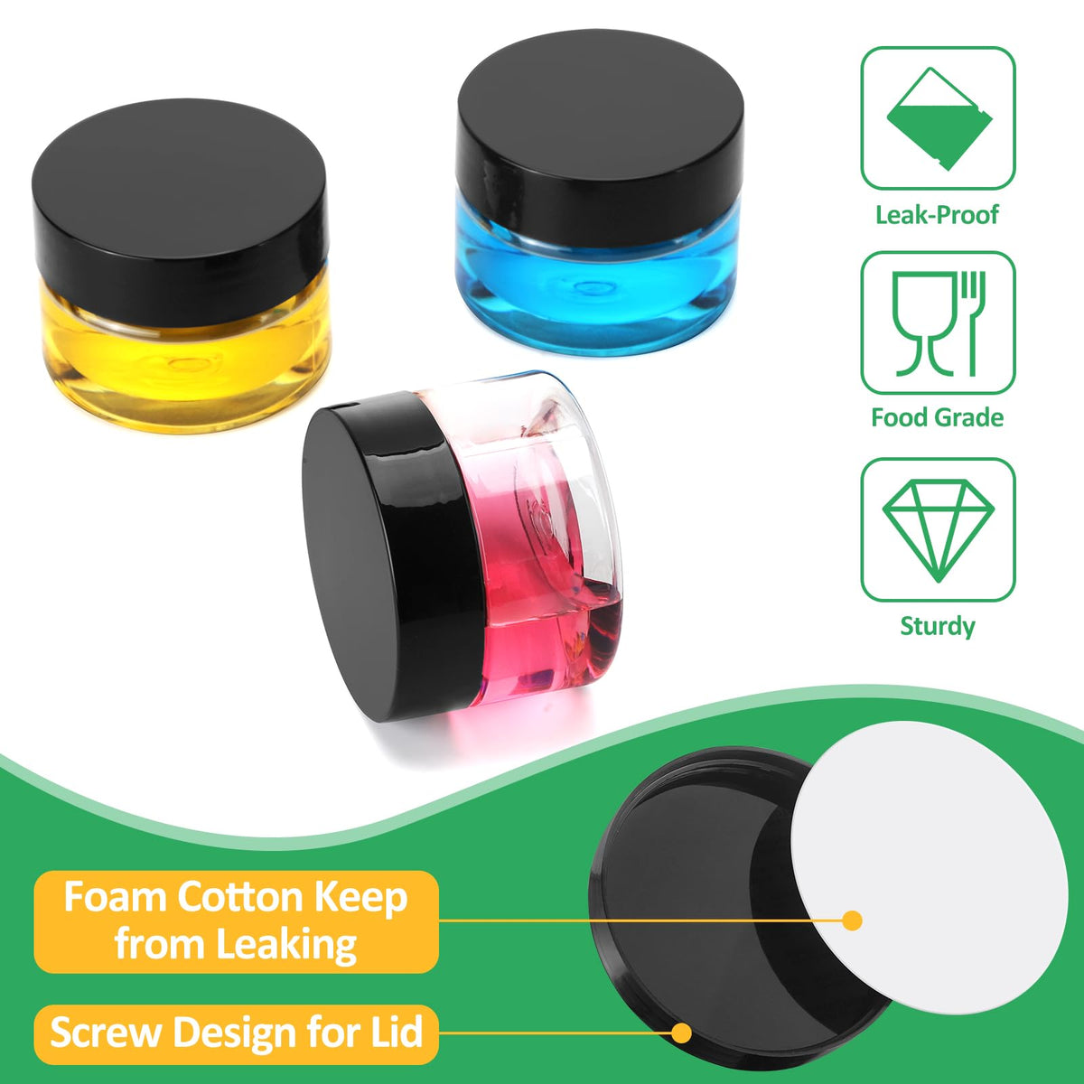 Eupako leak-proof seal prevents spills in bags and drawers
