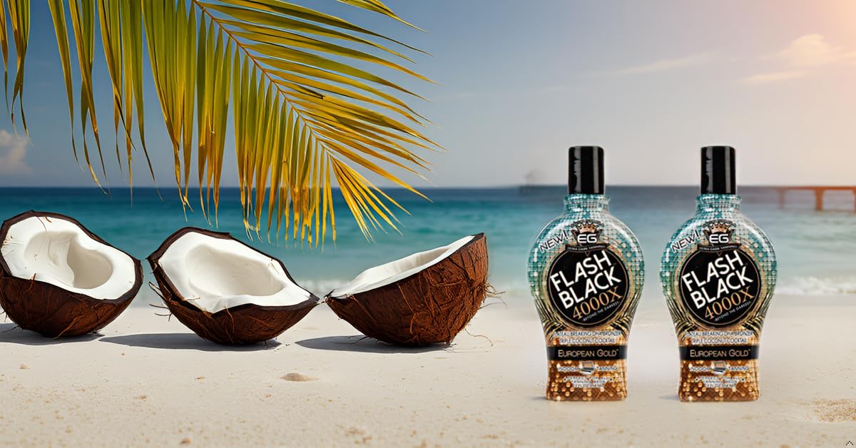 European Gold coconut aroma evokes a tropical tanning experience.
