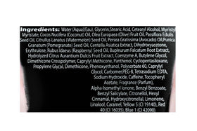 Emulsion texture of Dark Star 5000X on skin, highlighting a soft, luxurious feel.
