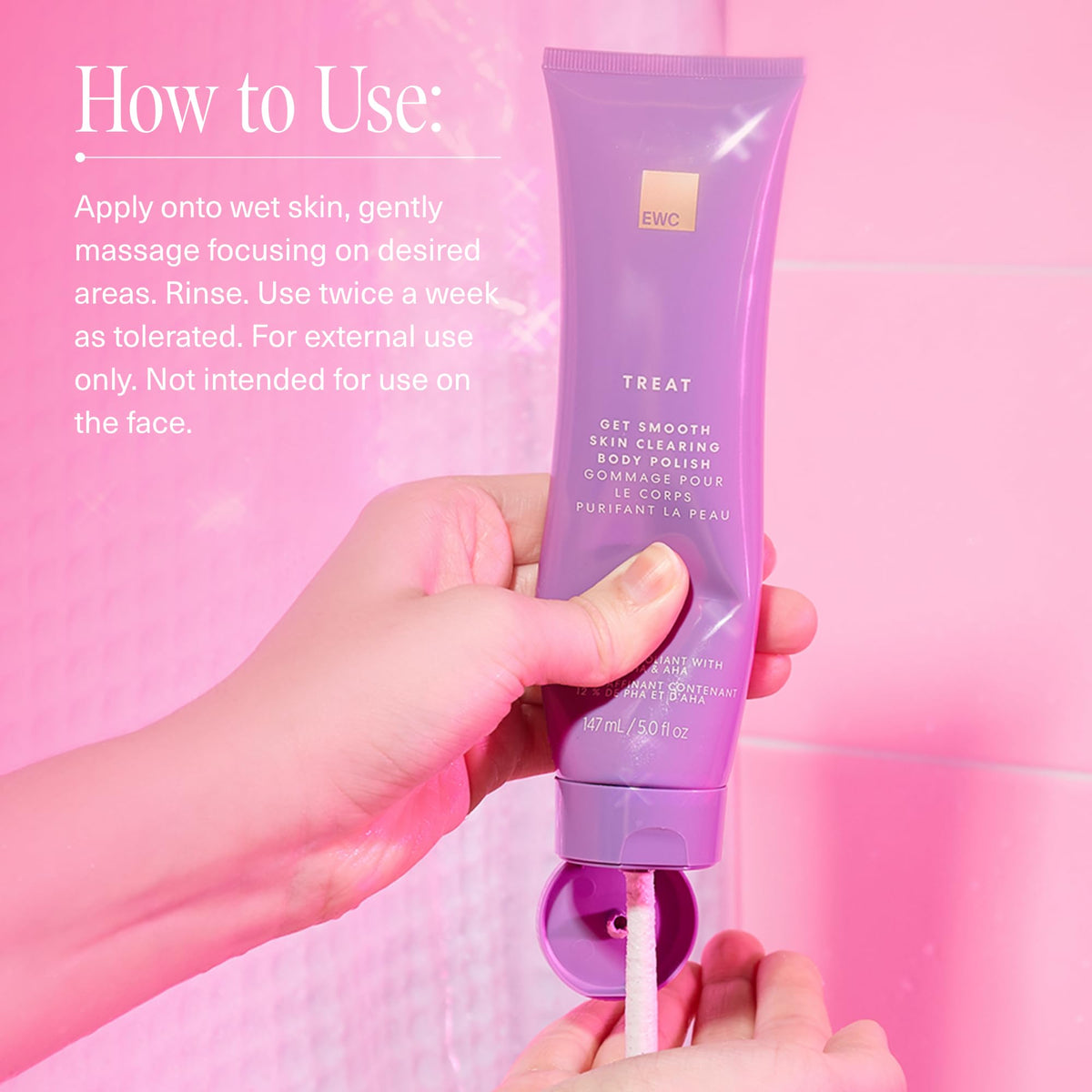 European Wax Center Get Smooth Skin Polish on bump-prone skin improving smoothness