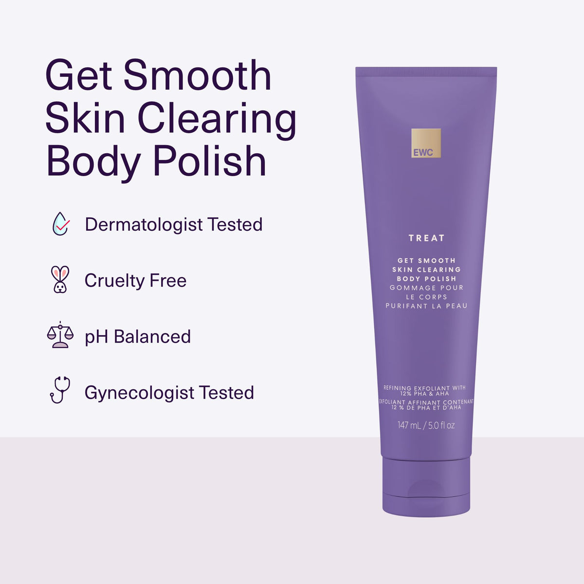 European Wax Center Get Smooth Skin Polish close-up shows granulated pumice for exfoliation