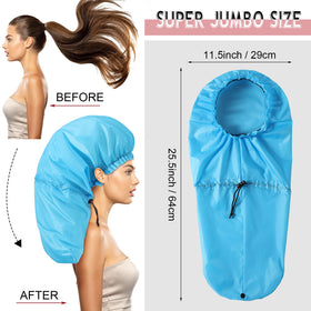 Eurzom dreadlocks shower cap in black fits securely and blocks water