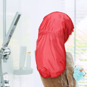 Eurzom foldable bath cap with drawstring for travel and quick packing