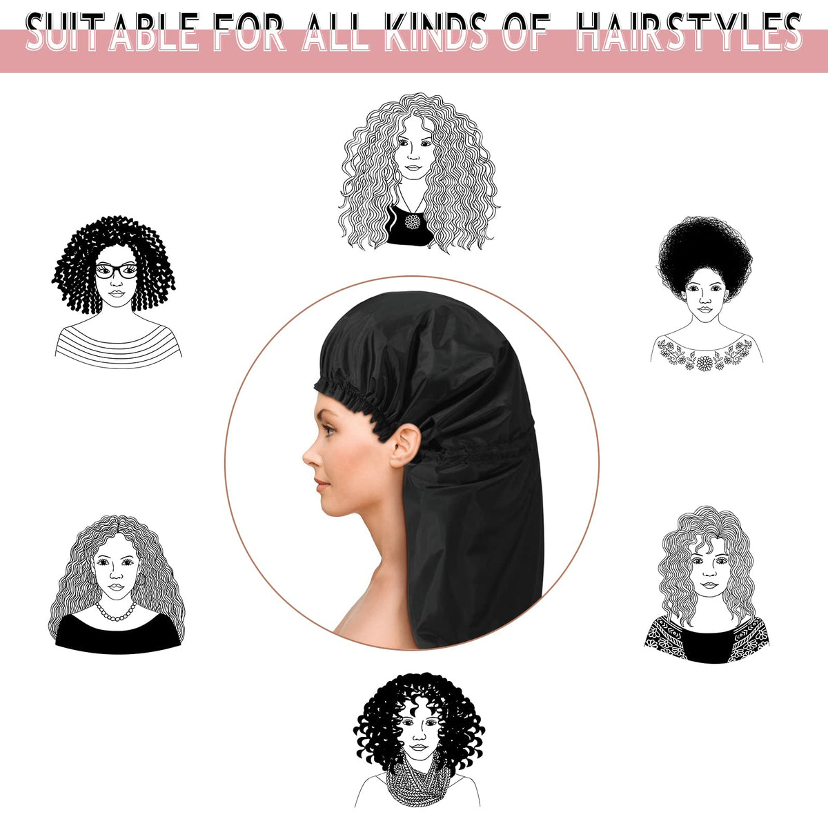 Eurzom four-piece set keeps hair tidy and ready for skincare or styling
