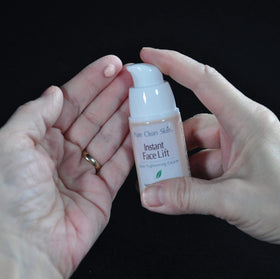 EUZEN Subtle lift around the jawline after application.