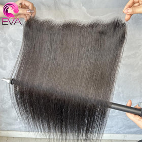 EVA HAIR 13x4 HD lace front detail for smooth, undetectable hairline.