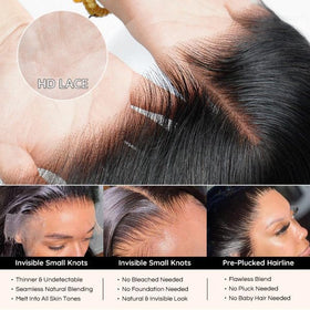 EVA HAIR Baby hair detail adds softness and a natural finish along the closure.
