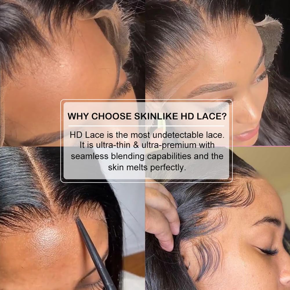 EVA HAIR Brazilian virgin hair with bleached knots for discreet wear