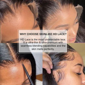EVA HAIR Brazilian virgin hair with bleached knots for discreet wear