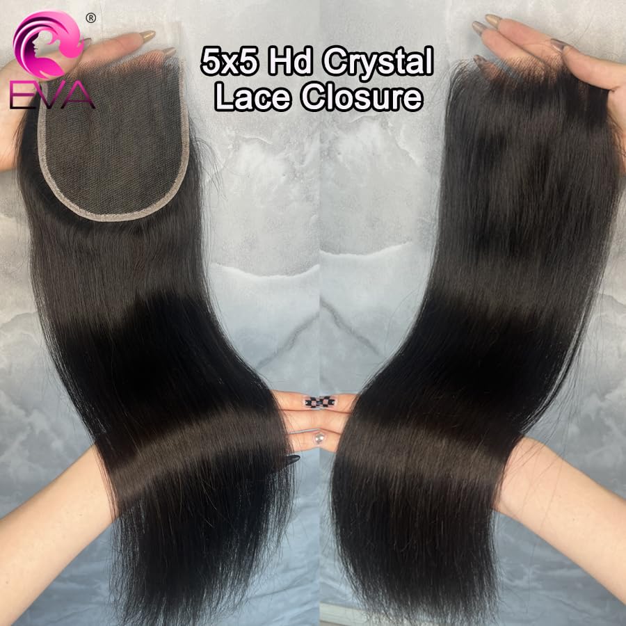 EVA HAIR Skinlike 5x5 closure with baby hairs for seamless blend