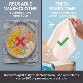 Eva Naturals biodegradable eucalyptus fiber towel pack, eco-friendly daily cleansing