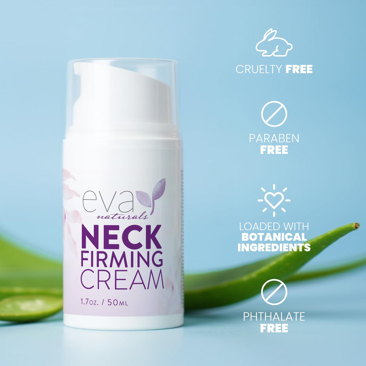 Eva Naturals creamy texture on skin providing rich hydration