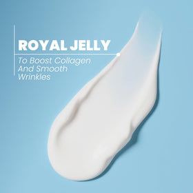 Eva Naturals neck firming cream application on neck showing smooth, lifted appearance