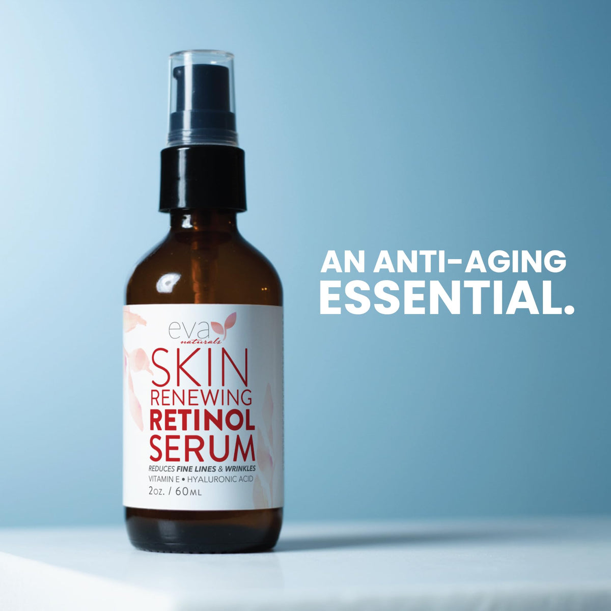 Smooth skin surface after serum application by Eva Naturals