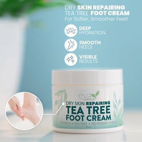 Cooling peppermint action helps refresh tired feet after a long day.
