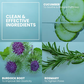 Tea tree oil droplets in Eva Naturals cleanser highlight antibacterial blend
