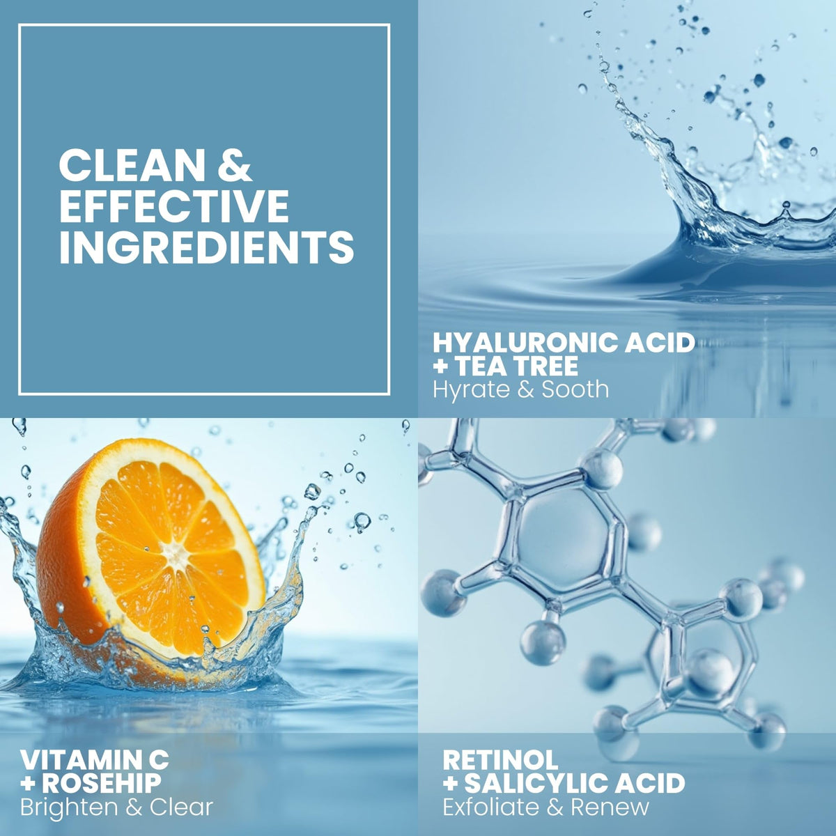 Eva Naturals Vitamin C Serum sits beside aloe for balanced, gentle skin care.
