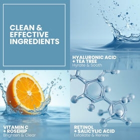 Eva Naturals Vitamin C Serum sits beside aloe for balanced, gentle skin care.