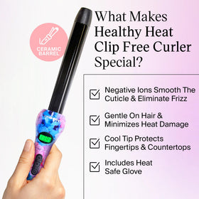 Eva NYC curling wand with 9 ft 360-degree swivel cord